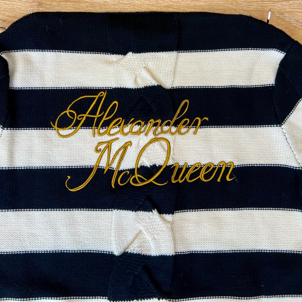 Alexander Mcqueen knit sweater with neck zipper